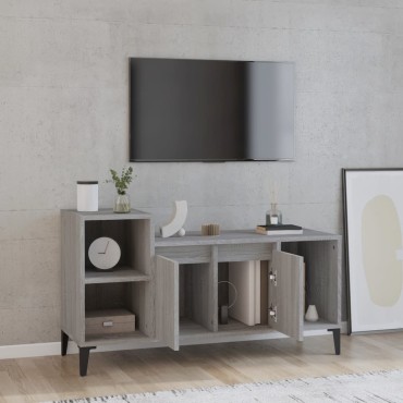 vidaXL Έπιπλο Τηλεόρασης Γκρι Sonoma 100x35x55cm από Επεξεργ. Ξύλο