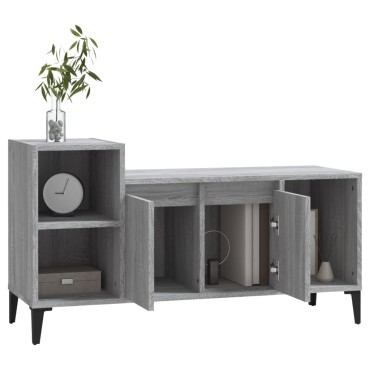 vidaXL Έπιπλο Τηλεόρασης Γκρι Sonoma 100x35x55cm από Επεξεργ. Ξύλο