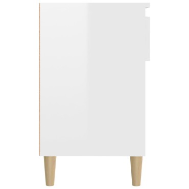 vidaXL Παπουτσοθήκη Γυαλιστερό Λευκό 102x36x60cm Επεξεργασμένο Ξύλο