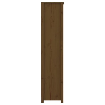 vidaXL Βιβλιοθήκη Μελί 80x35x154cm από Μασίφ Ξύλο Πεύκου 1 τεμ.