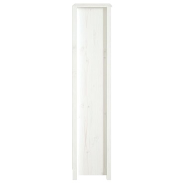 vidaXL Βιβλιοθήκη Λευκή 50x35x154cm από Μασίφ Ξύλο Πεύκου 1 τεμ.