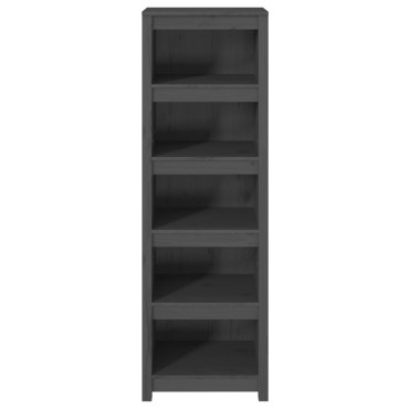 vidaXL Βιβλιοθήκη Γκρι 50x35x154cm από Μασίφ Ξύλο Πεύκου 1 τεμ.