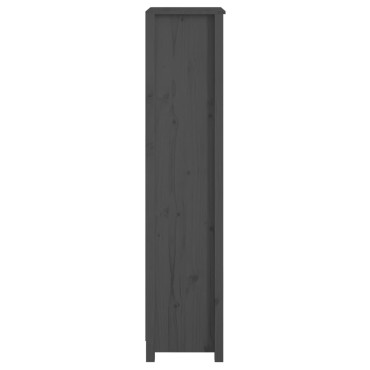 vidaXL Βιβλιοθήκη Γκρι 50x35x154cm από Μασίφ Ξύλο Πεύκου 1 τεμ.