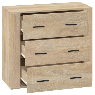 vidaXL Ντουλάπι Sonoma Δρυς 80x33x70cm από Επεξεργασμένο Ξύλο 1 τεμ.