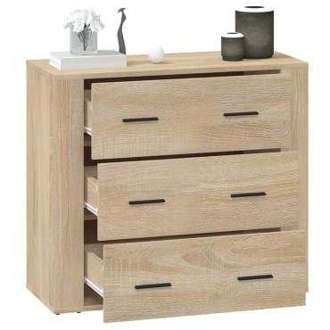 vidaXL Ντουλάπι Sonoma Δρυς 80x33x70cm από Επεξεργασμένο Ξύλο 1 τεμ.