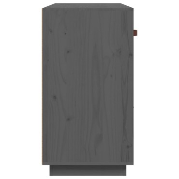 vidaXL Συρταριέρα Γκρι 100x40x75cm από Μασίφ Ξύλο Πεύκου 1 τεμ.