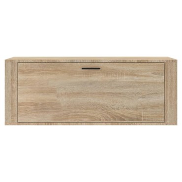 vidaXL Παπουτσοθήκη Επιτοίχια Sonoma Δρυς 100x35x38cm Επεξ. Ξύλο