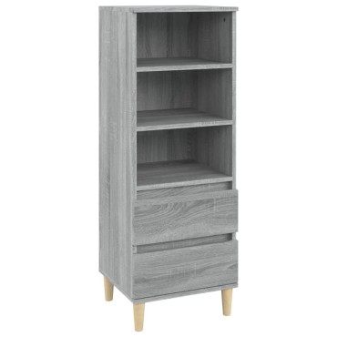 vidaXL Ντουλάπι Γκρι Sonoma 40x36x110cm από Επεξεργασμένο Ξύλο 1 τεμ.