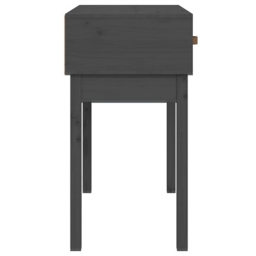 vidaXL Τραπέζι Κονσόλα Γκρί 76,5x40x75cm από Μασίφ Ξύλο Πεύκου 1 τεμ.