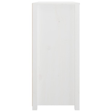 vidaXL Βοηθητικό Ντουλάπι Λευκό 100x40x90cm από Μασίφ Ξύλο Πεύκου 1 τεμ.