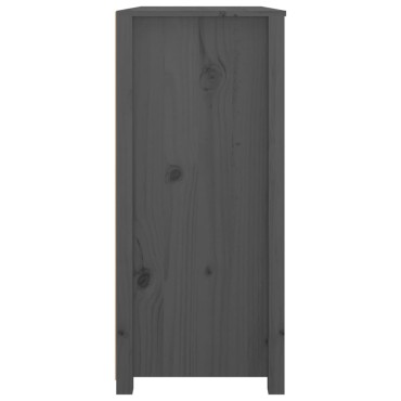 vidaXL Βοηθητικό Ντουλάπι Γκρι 100x40x90cm από Μασίφ Ξύλο Πεύκου 1 τεμ.