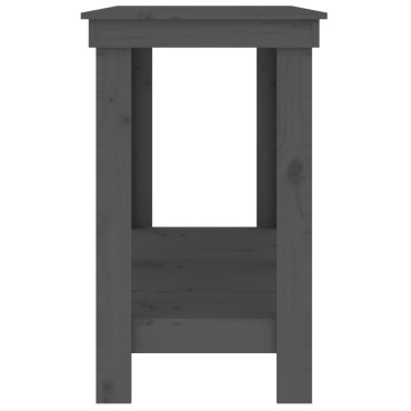 vidaXL Πάγκος Εργασίας Γκρι 180 x 50 x 80 εκ. από Μασίφ Ξύλο Πεύκου