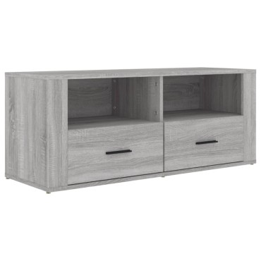 vidaXL Έπιπλο Τηλεόρασης Γκρι Sonoma 100x35x40cm από Επεξεργ. Ξύλο