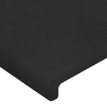 vidaXL Κεφαλάρια Κρεβατιού 4 τεμ. Μαύρο 100x5x78/88cm Βελούδινο