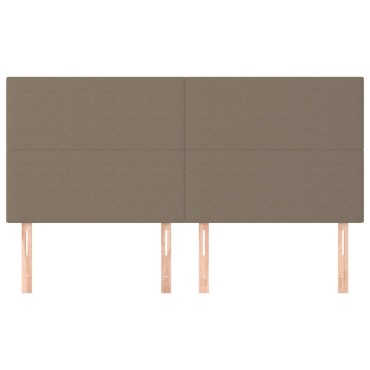 vidaXL Κεφαλάρια Κρεβατιού 4 τεμ. Taupe 100x5x78/88cm Υφασμάτινο
