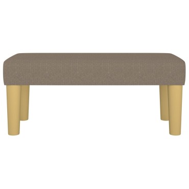 vidaXL Πάγκος Taupe 70x30x30cm Υφασμάτινος 1 τεμ.