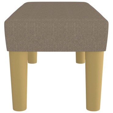 vidaXL Πάγκος Taupe 70x30x30cm Υφασμάτινος 1 τεμ.