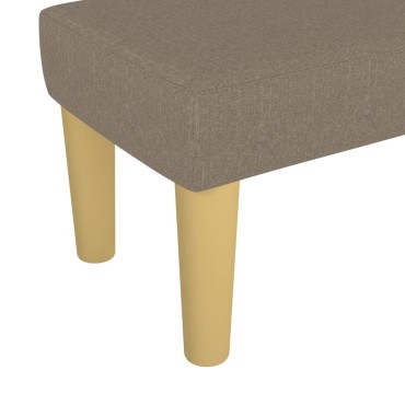 vidaXL Πάγκος Taupe 70x30x30cm Υφασμάτινος 1 τεμ.