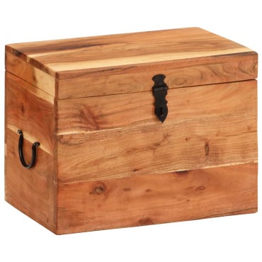 vidaXL Μπαούλο Αποθήκευσης 39x28x31cm από Μασίφ Ξύλο Ακακίας 1 τεμ.