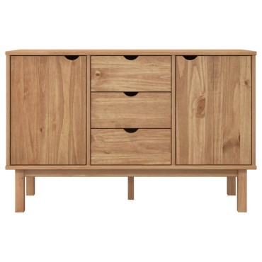vidaXL Ντουλάπι OTTA 113,5x43x73cm από Μασίφ Ξύλο Πεύκου 1 τεμ.