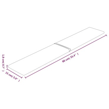 vidaXL Πάνελ Τοίχου 12 τεμ. Ροζ 90x15 εκ. 1,62 μ² Βελούδινα
