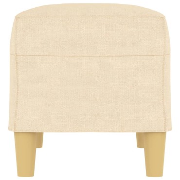 vidaXL Πάγκος Κρεμ 70x35x41cm Υφασμάτινος 1 τεμ.