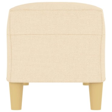 vidaXL Πάγκος Κρεμ 100x35x41cm Υφασμάτινος 1 τεμ.