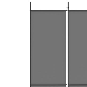 vidaXL Διαχωριστικό Δωματίου με 6 Πάνελ Ανθρακί 300x220cm από Ύφασμα 1 τεμ.