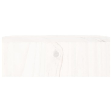 vidaXL Βάση Οθόνης Λευκή 100x27x10 εκ. από Μασίφ Ξύλο Πεύκου