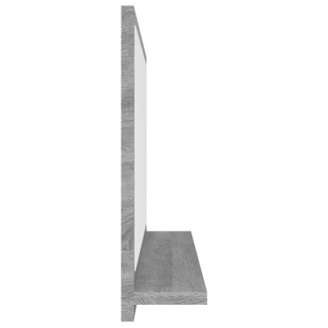 vidaXL Καθρέφτης Μπάνιου Γκρι Sonoma 40x10,5x37cm Επεξεργασμένο Ξύλο 1 τεμ.
