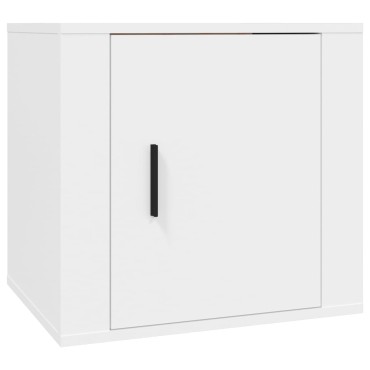 vidaXL Κομοδίνα 2 τεμ. Λευκά 50x39x47cm