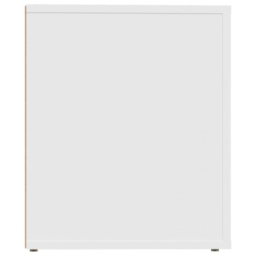 vidaXL Κομοδίνα 2 τεμ. Λευκά 50x39x47cm