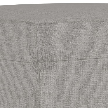 vidaXL Πάγκος Ανοιχτό Γκρι 100x35x41cm Υφασμάτινος 1 τεμ.