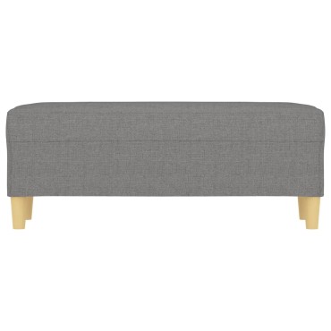 vidaXL Πάγκος Σκούρο Γκρι 100x35x41cm Υφασμάτινος 1 τεμ.