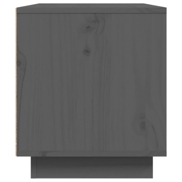 vidaXL Έπιπλο Τηλεόρασης Γκρι 80x35x40,5cm από Μασίφ Ξύλο Πεύκου