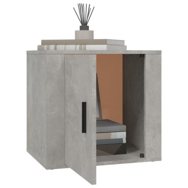 vidaXL Κομοδίνα 2 τεμ. Γκρι Σκυροδέματος 50x39x47cm