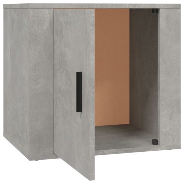 vidaXL Κομοδίνα 2 τεμ. Γκρι Σκυροδέματος 50x39x47cm