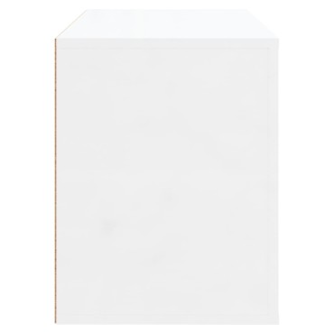 vidaXL Παπουτσοθήκη Γυαλιστερό Λευκό 80x35x45cm Επεξεργασμένο Ξύλο