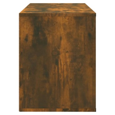 vidaXL Παπουτσοθήκη Καπνιστή Δρυς 80x35x45cm από Επεξεργασμένο Ξύλο