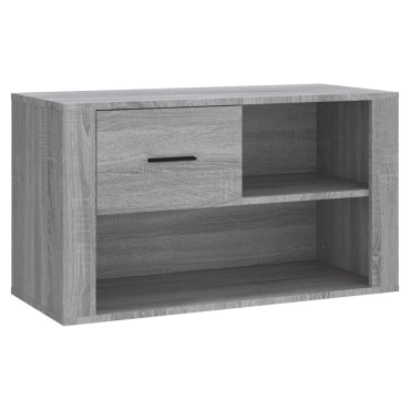 vidaXL Παπουτσοθήκη Γκρι Sonoma 80x35x45cm από Επεξεργασμένο Ξύλο