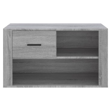 vidaXL Παπουτσοθήκη Γκρι Sonoma 80x35x45cm από Επεξεργασμένο Ξύλο