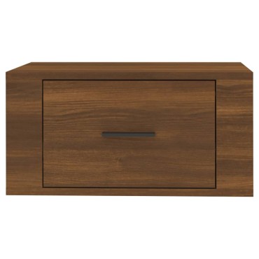 vidaXL Κομοδίνα Επιτοίχια 2 τεμ. Καφέ Δρυς 50x36x25cm