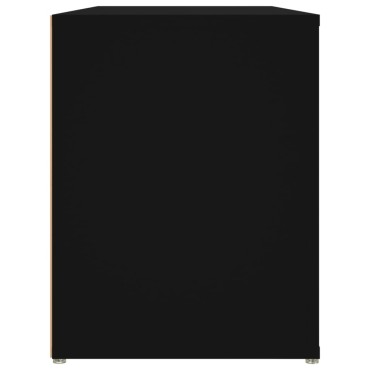 vidaXL Παπουτσοθήκη Μαύρη 100x35x45cm από Επεξεργασμένο Ξύλο