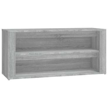 vidaXL Παπουτσοθήκη Γκρι Sonoma 100x35x45cm από Επεξεργασμένο Ξύλο