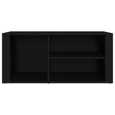 vidaXL Παπουτσοθήκη Μαύρο 100x35x45cm από Επεξεργασμένο Ξύλο