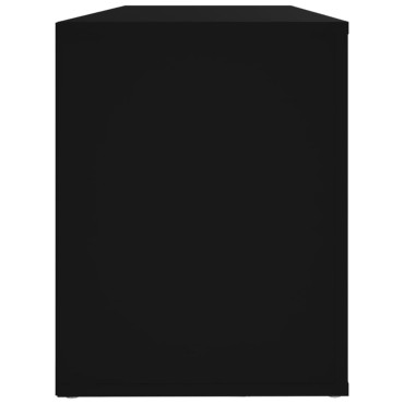 vidaXL Παπουτσοθήκη Μαύρο 100x35x45cm από Επεξεργασμένο Ξύλο