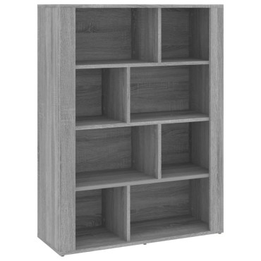 vidaXL Ντουλάπι Γκρι Sonoma 80x30x106cm από Επεξεργασμένο Ξύλο 1 τεμ.