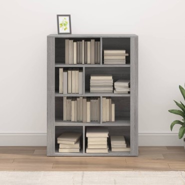 vidaXL Ντουλάπι Γκρι Sonoma 80x30x106cm από Επεξεργασμένο Ξύλο 1 τεμ.