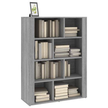 vidaXL Ντουλάπι Γκρι Sonoma 80x30x106cm από Επεξεργασμένο Ξύλο 1 τεμ.