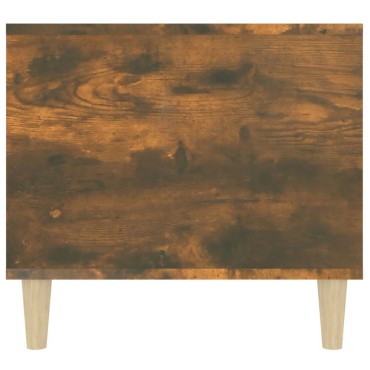 vidaXL Τραπεζάκι Σαλονιού Καπνιστή Δρυς 90x49x45cm Επεξεργασμ. Ξύλο 1 τεμ.